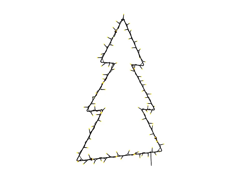 Kerstboomsilhouetverlichting 115 LED warm wit