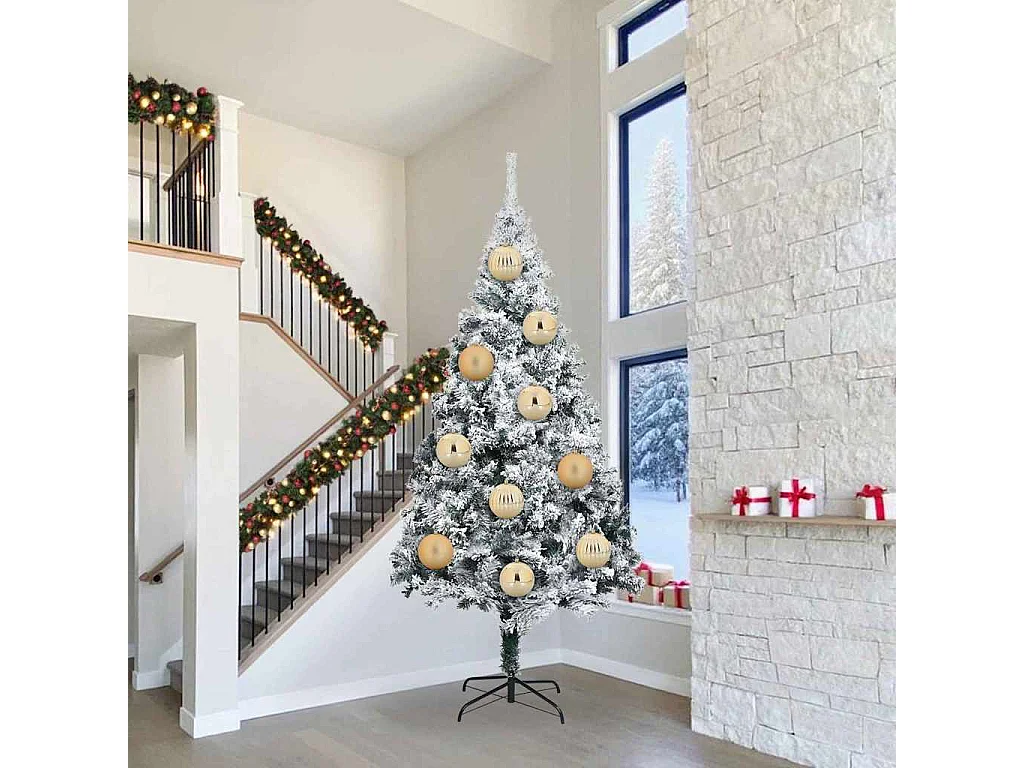 Ensemble de Boules de Noël 3 pcs Doré