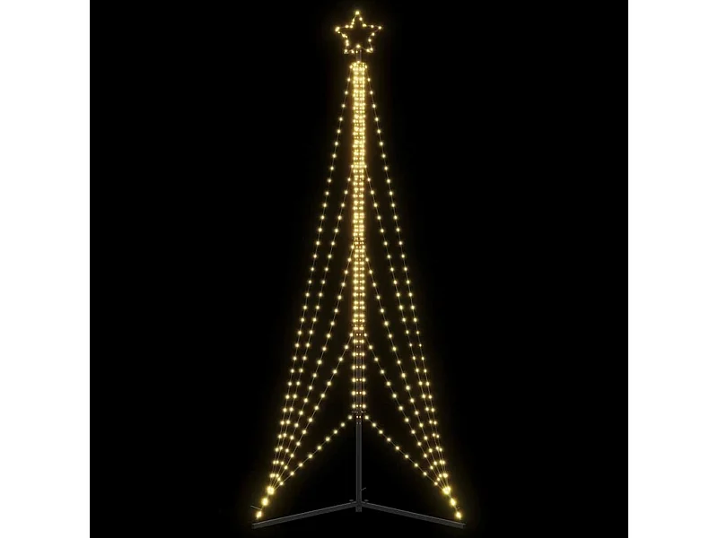 Sapin de Noël à LED 525 LED blanc chaud 302 cm