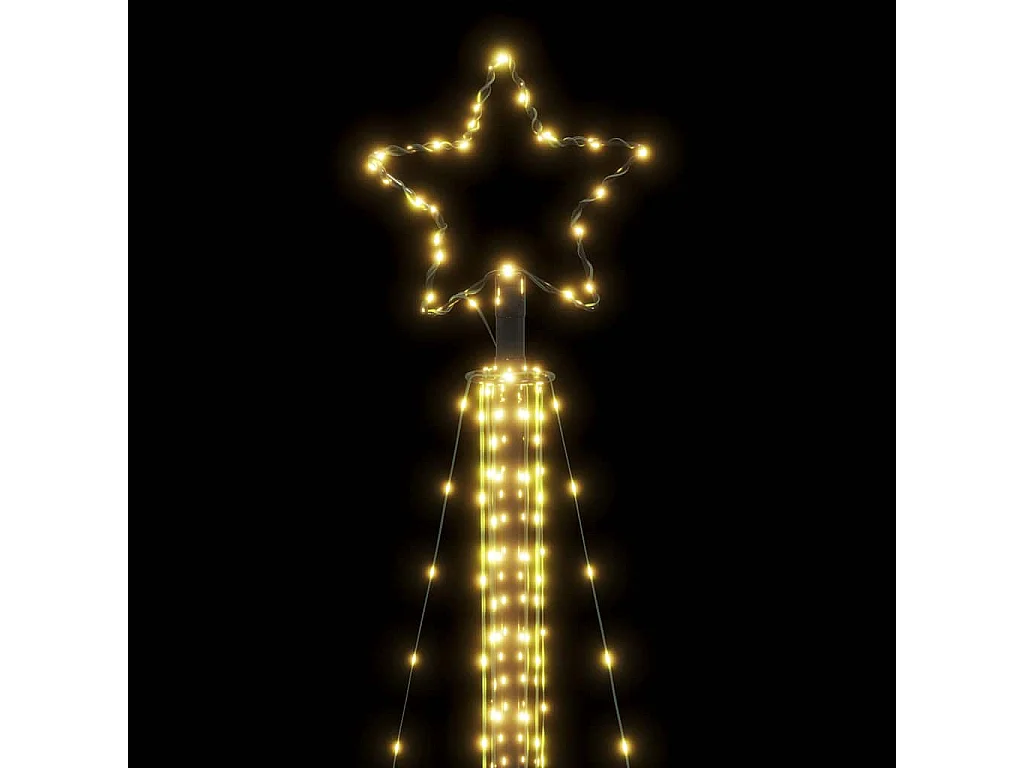 Sapin de Noël à LED 525 LED blanc chaud 302 cm