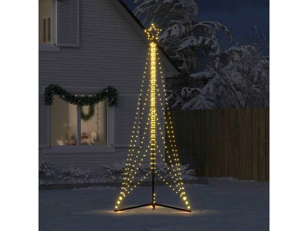Sapin de Noël à LED 525 LED blanc chaud 302 cm