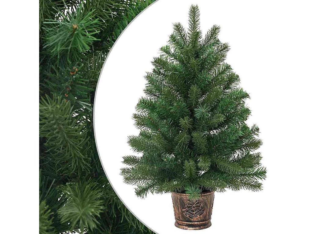 Künstlicher Weihnachtsbaum Grün 75 cm PVC, PE und Stahl