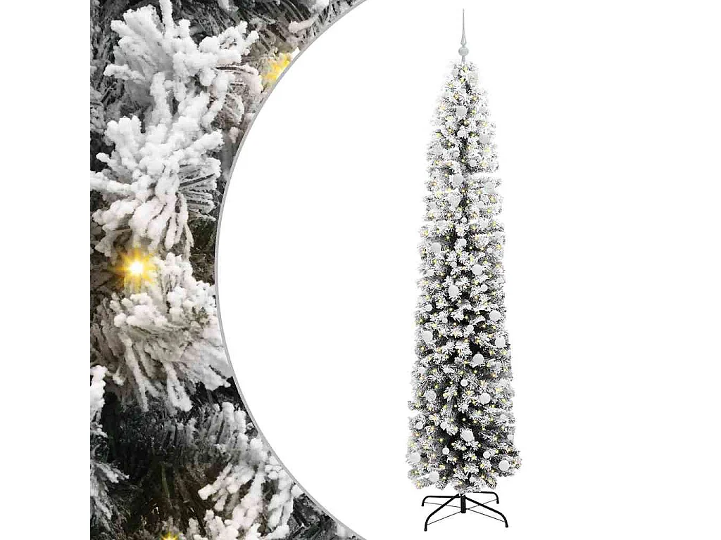 Sapin de Noël artificiel Vert 240 cm PVC et acier et plastique