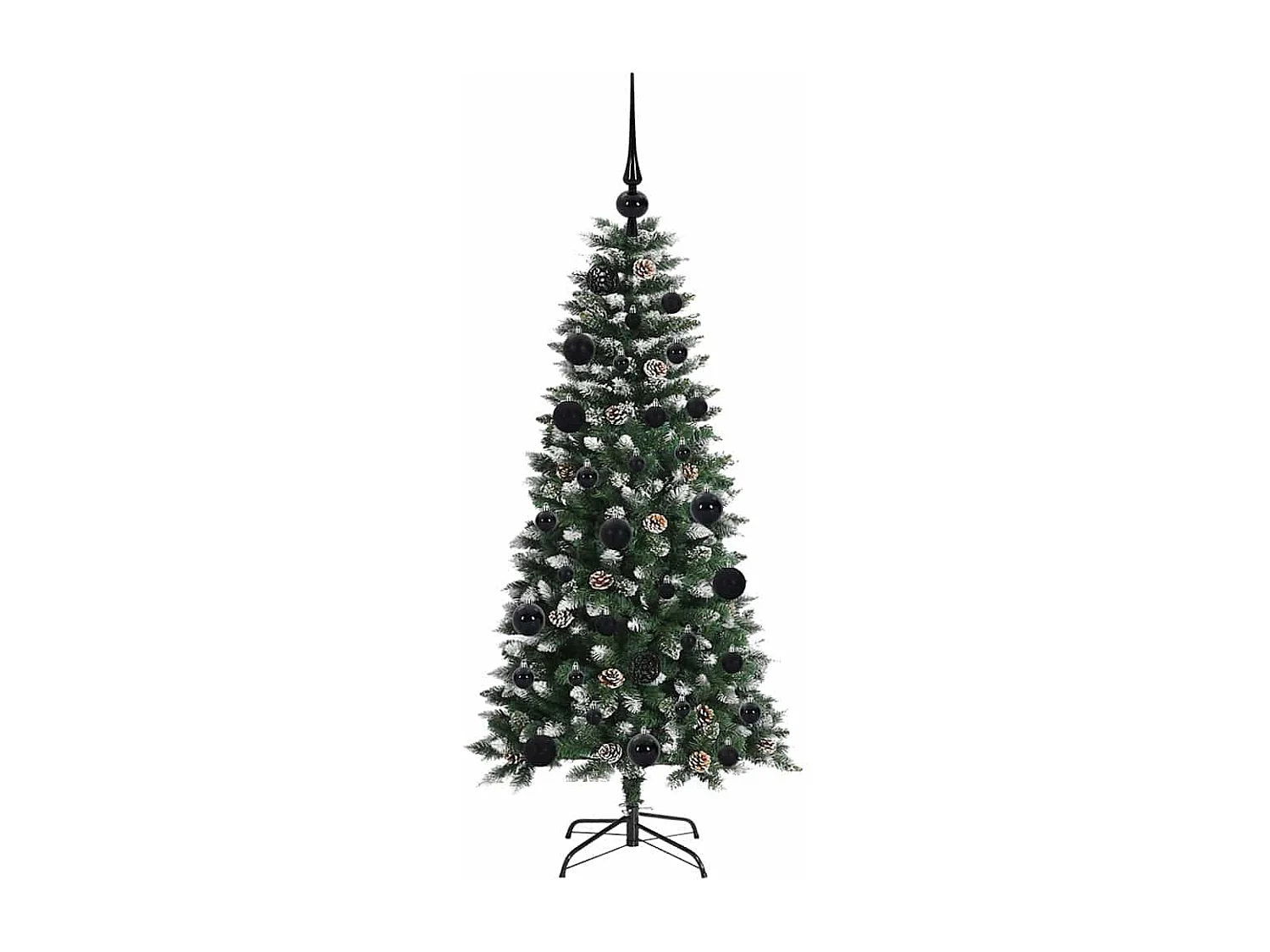 Sapin de Noël artificiel avec 150 LED Vert 55 x 55 x 120 cm