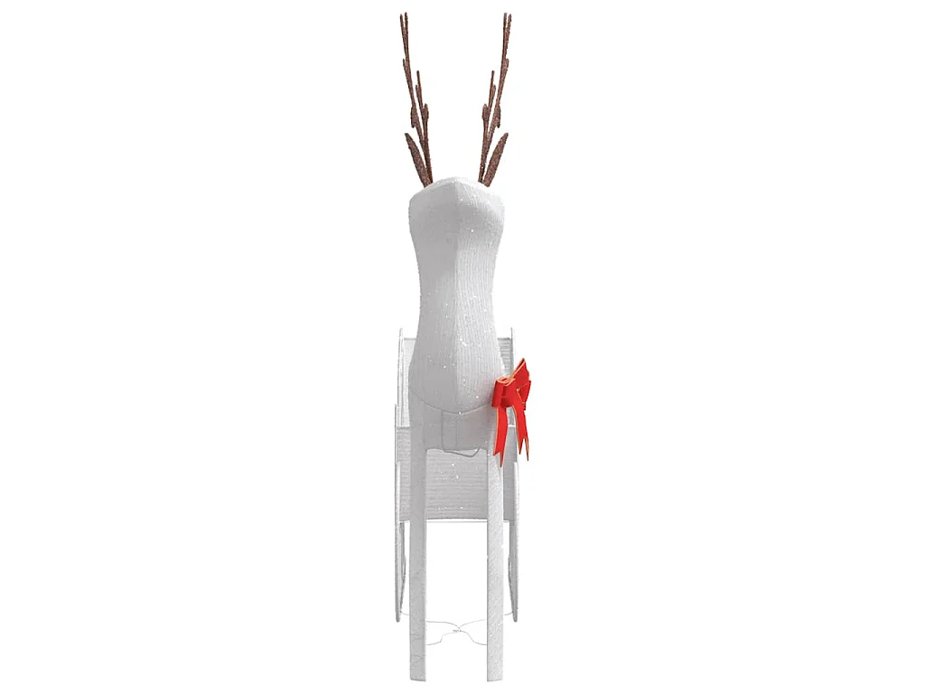 Kerstdecoratie rendier en slee 100 LED koud wit