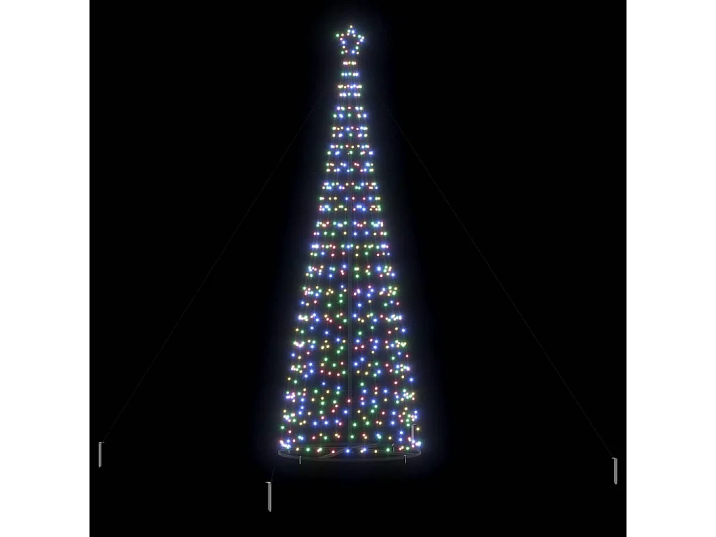 Arbre de Noël LED avec 800 LED Multicolore 400 cm Fer