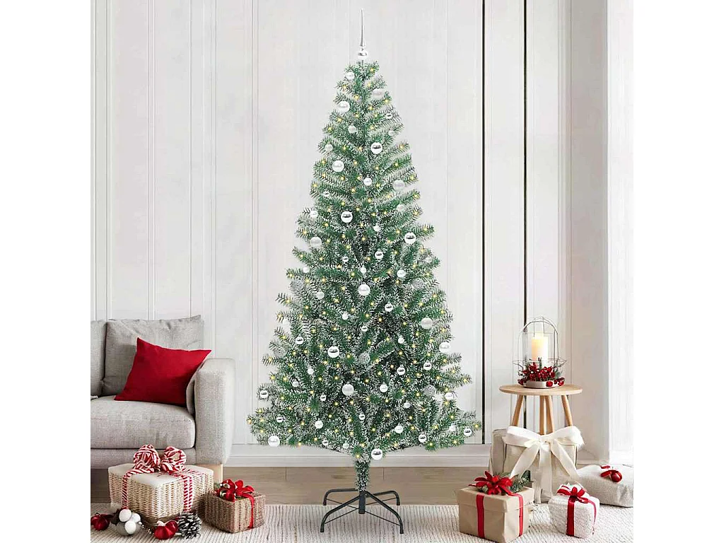 Albero di Natale artificiale a forma di fiocco di neve con luce LED