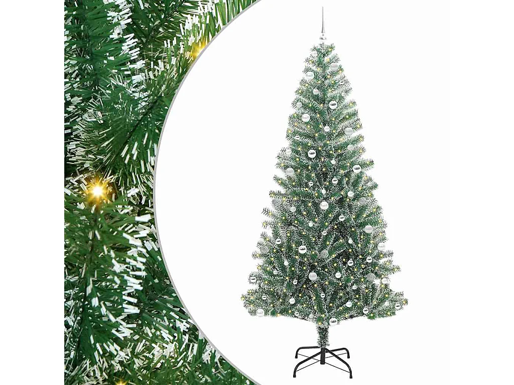 Albero di Natale artificiale a forma di fiocco di neve con luce LED
