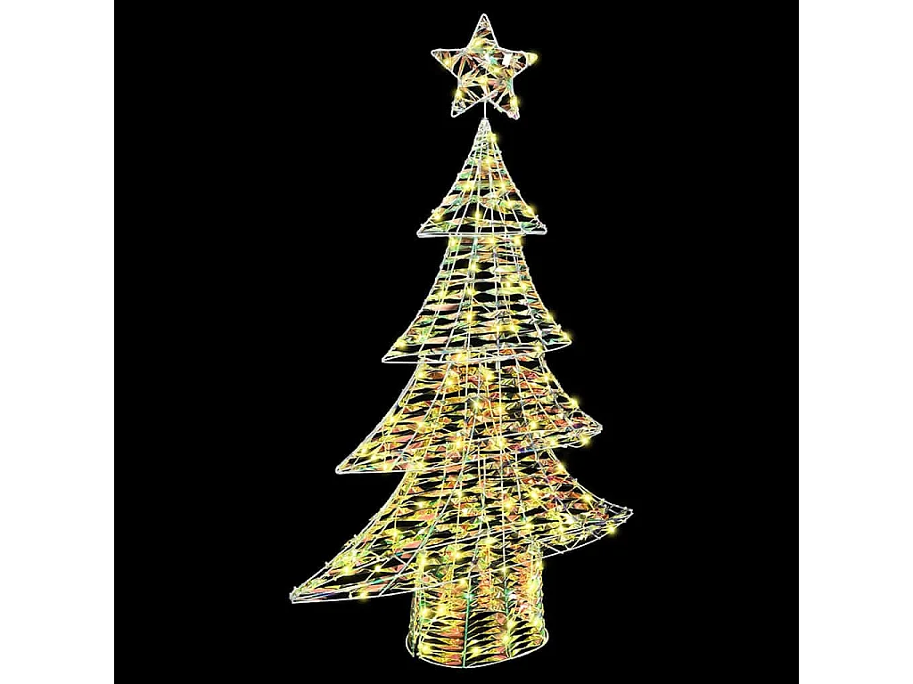 Sapin de Noël avec 120 LED Blanc chaud 120 cm PET