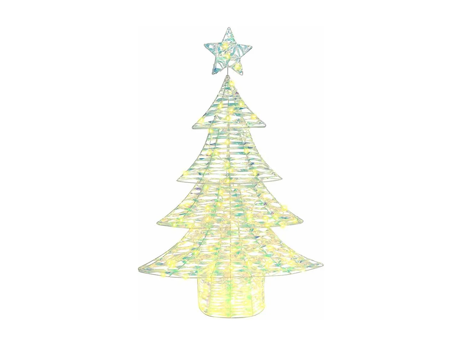 Sapin de Noël avec 120 LED Blanc chaud 120 cm PET