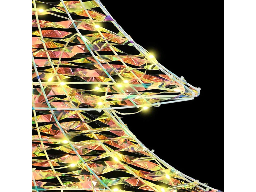 Sapin de Noël avec 120 LED Blanc chaud 120 cm PET