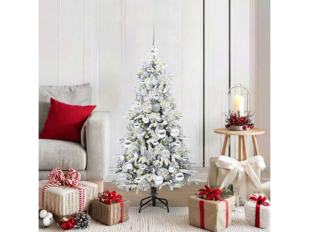 Sapin de Noël Artificiel à Branches Articulées Vert 120 cm