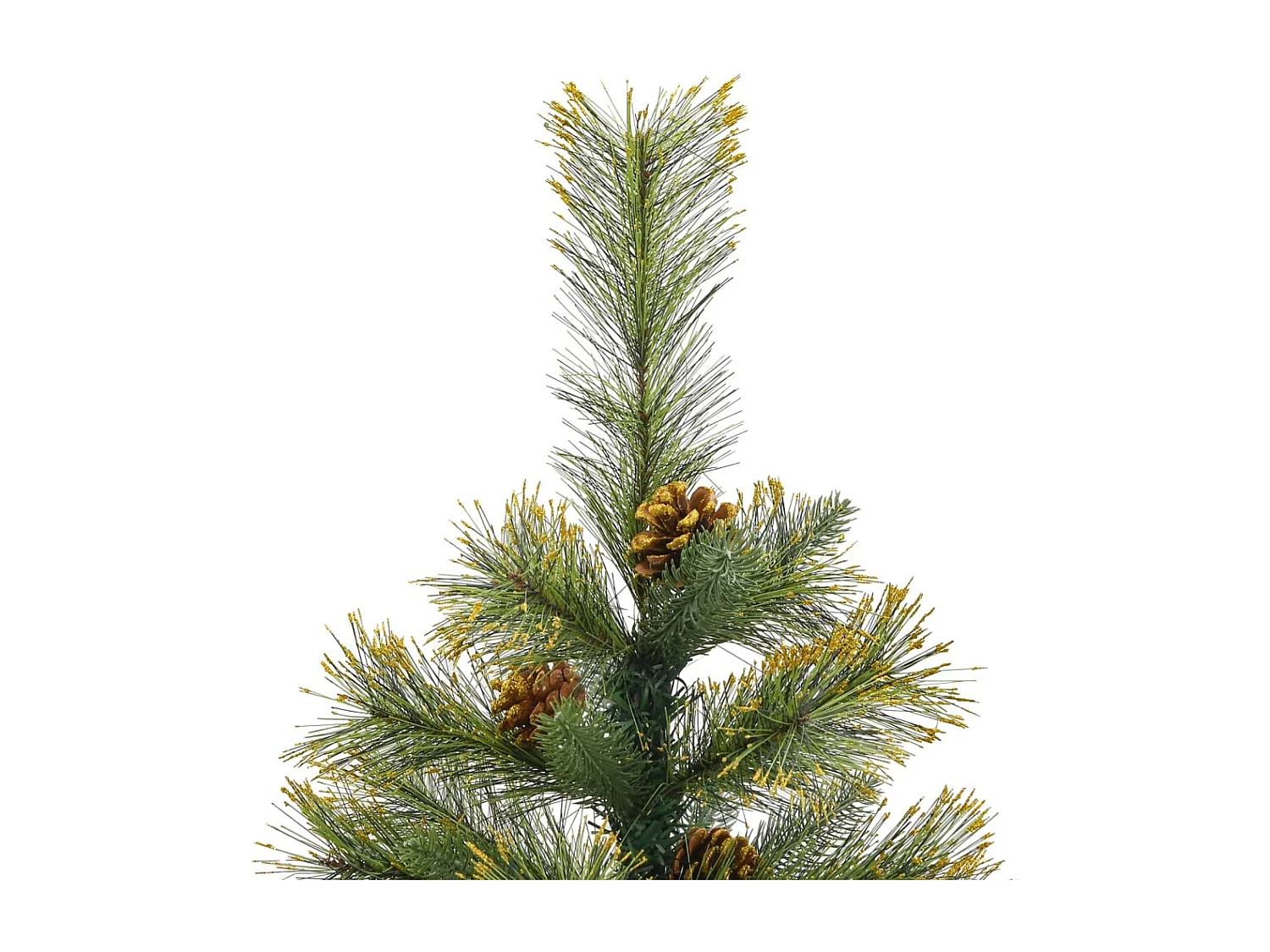 Sapin de Noël artificiel articulé avec pommes de pin 150 cm