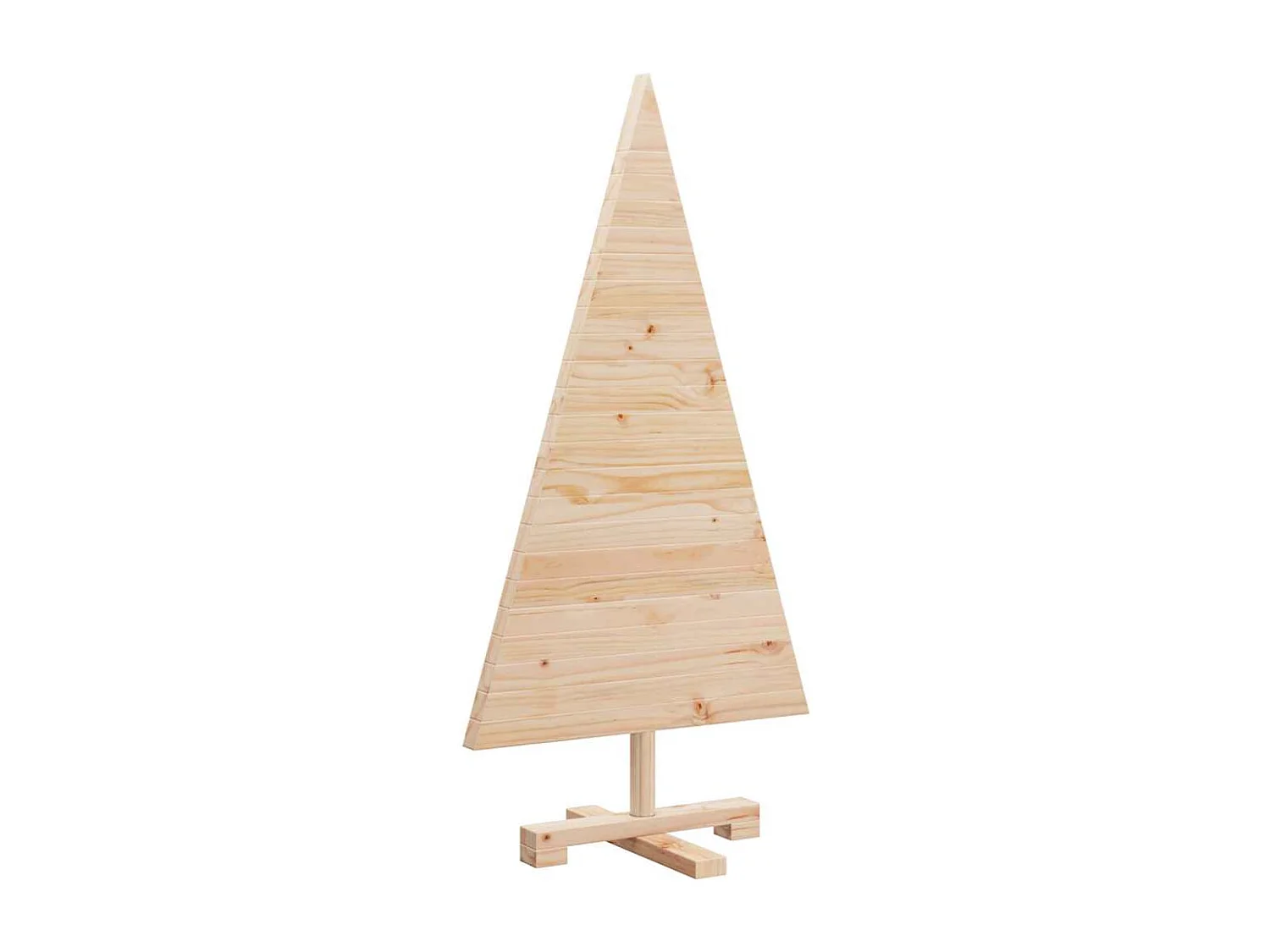 Arbres de Noël avec support Naturel 90 cm Bois massif en pin