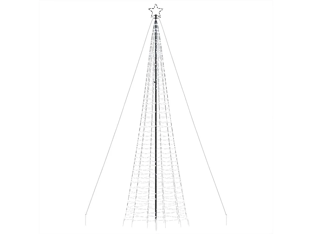 Albero di Natale a LED con punte 1534 LED bianco freddo 500 cm