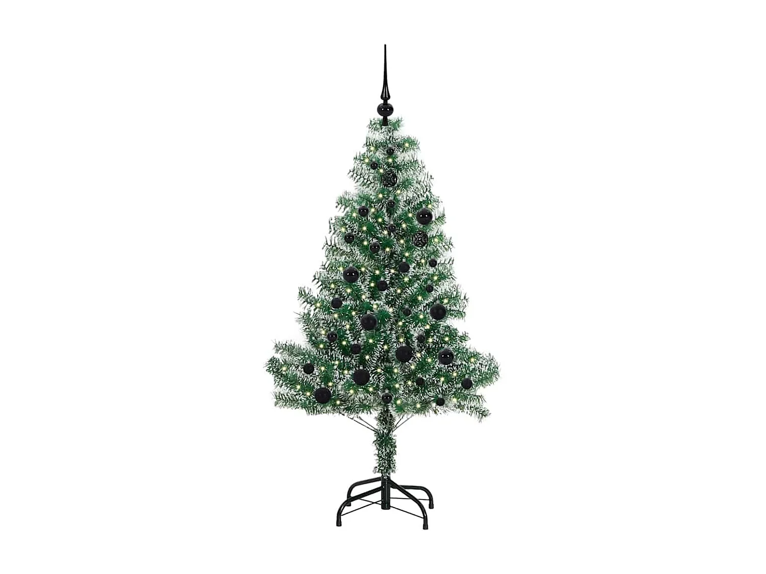 Arbre de Noël artificiel floconné de neige avec lumière LED