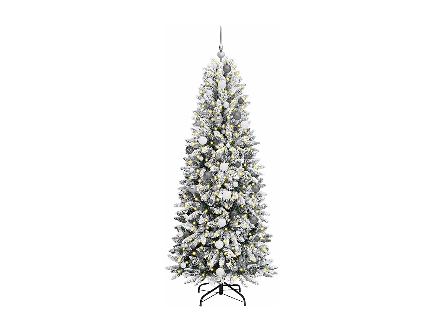 Albero di Natale artificiale con 300 LED Bianco 78 x 78 x 210 cm