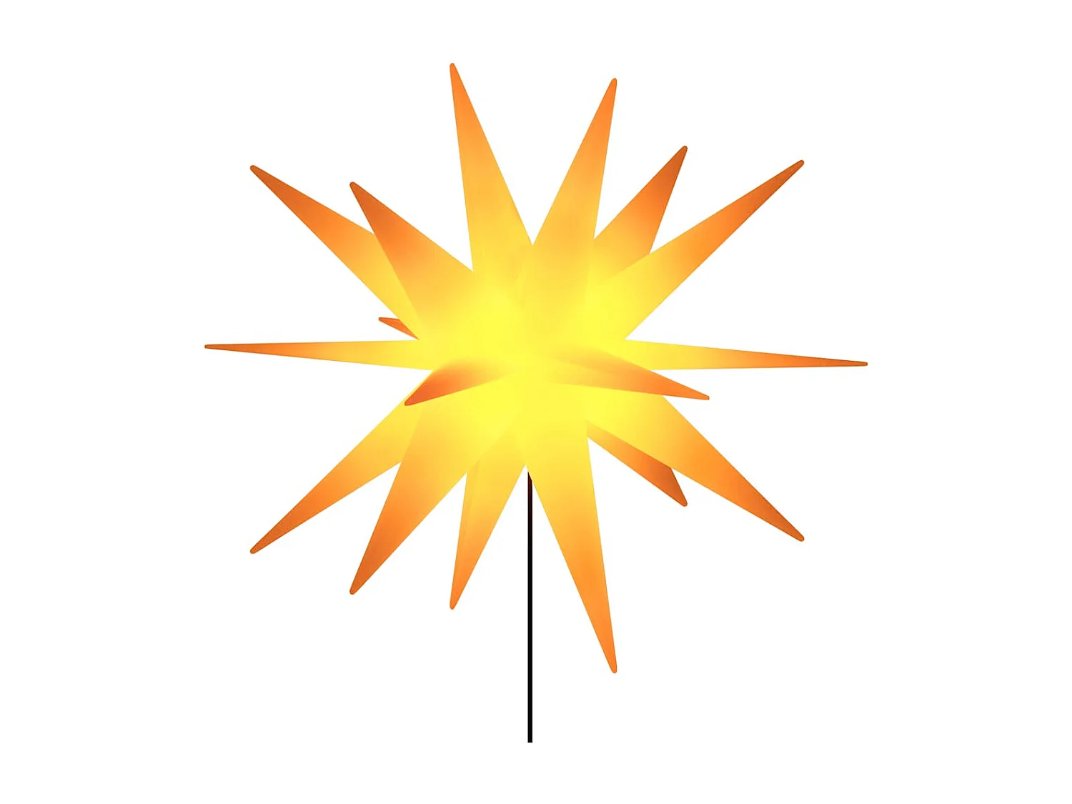 Kerstverlichting met palen 3 stuks LED buigbaar geel 57cm