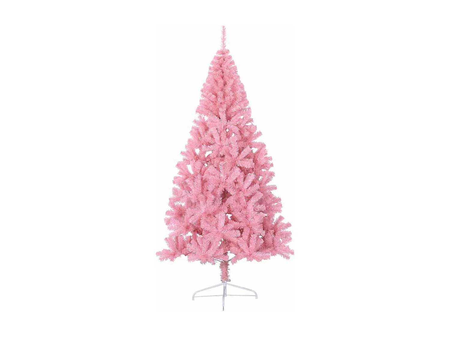 Demi sapin de Noël artificiel avec support Rose 180 cm PVC