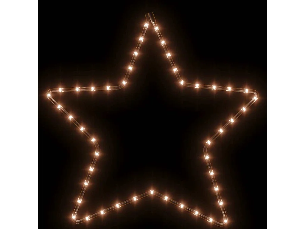 Kerststerfiguur met 48 warmwitte LED's 56 cm