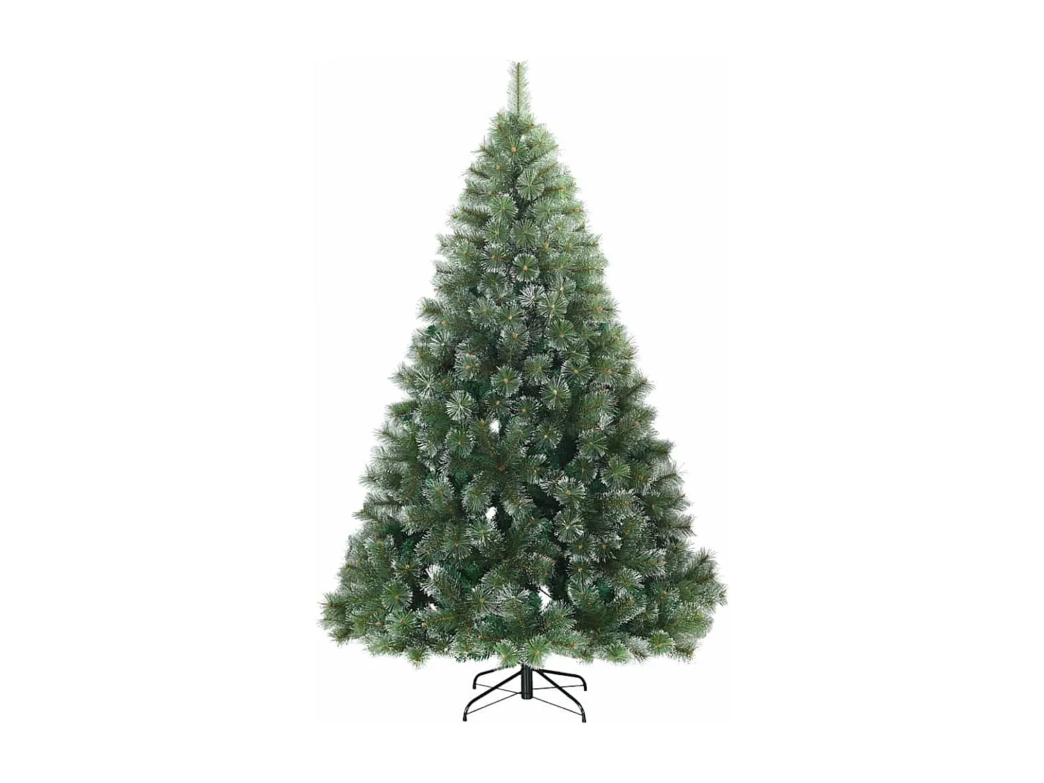 Albero di Natale artificiale con 300 LED Verde 180 cm PE e PVC