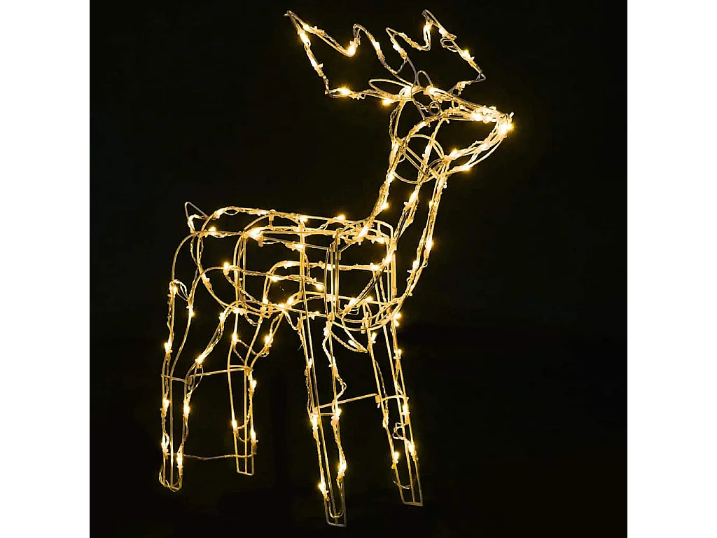 Catena luminosa natalizia 3 pezzi Renna 229 LED