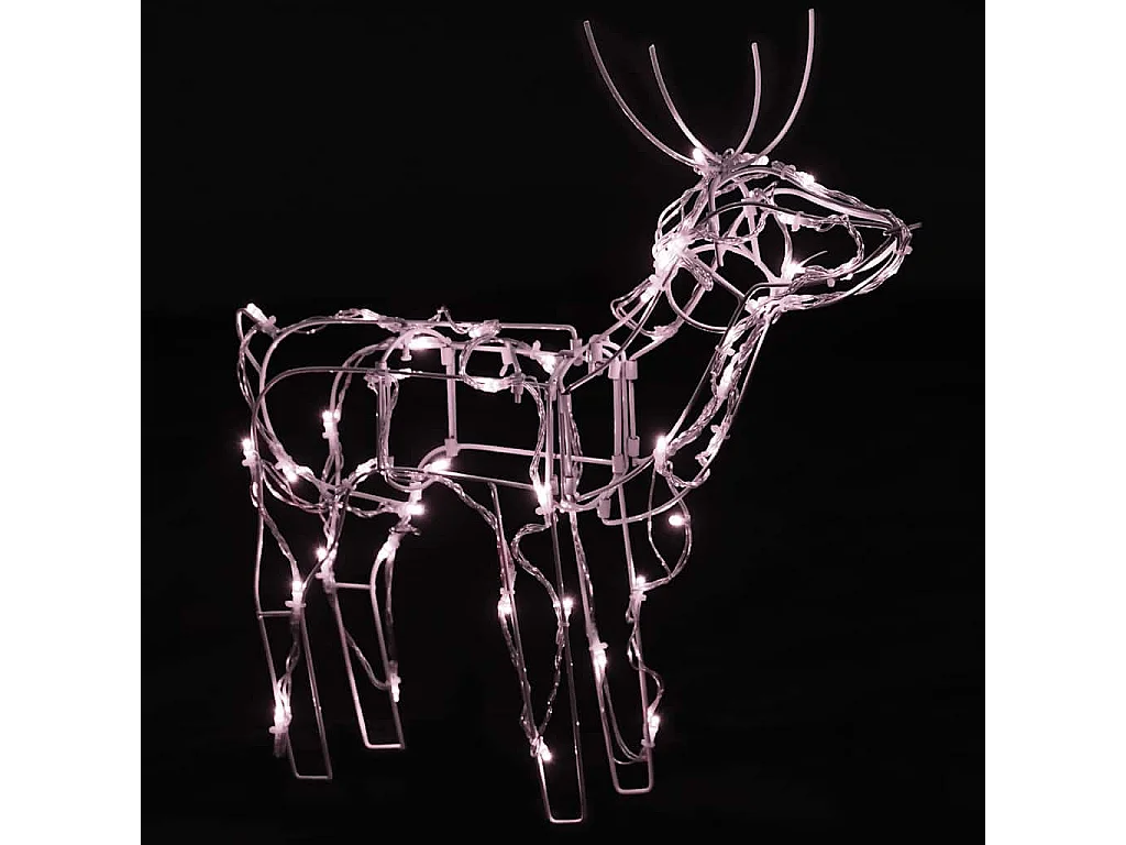 Catena luminosa natalizia 3 pezzi Renna 229 LED