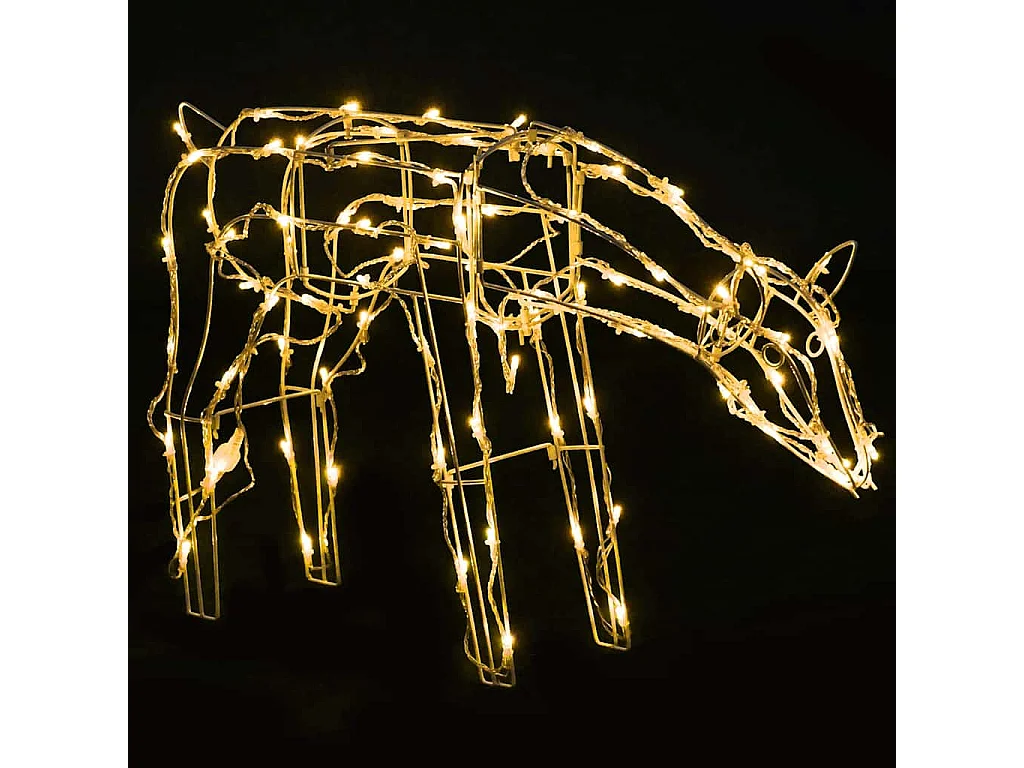 Catena luminosa natalizia 3 pezzi Renna 229 LED