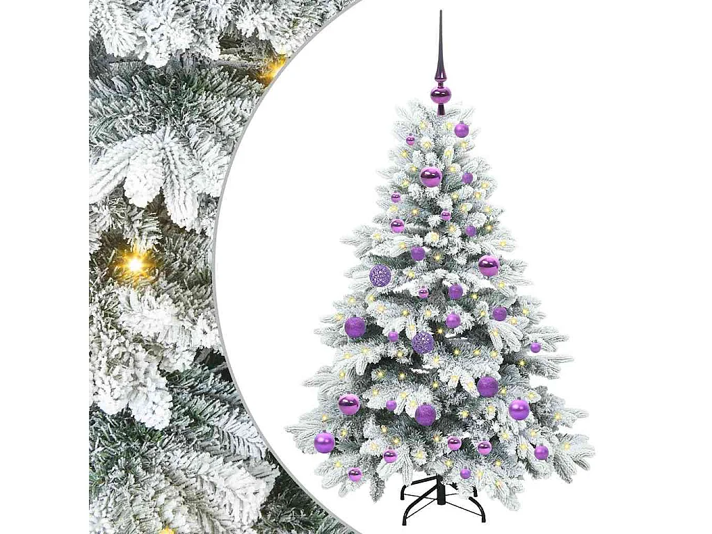 Kunstkerstboom met 150 LED's Groen 120 cm PE en PVC