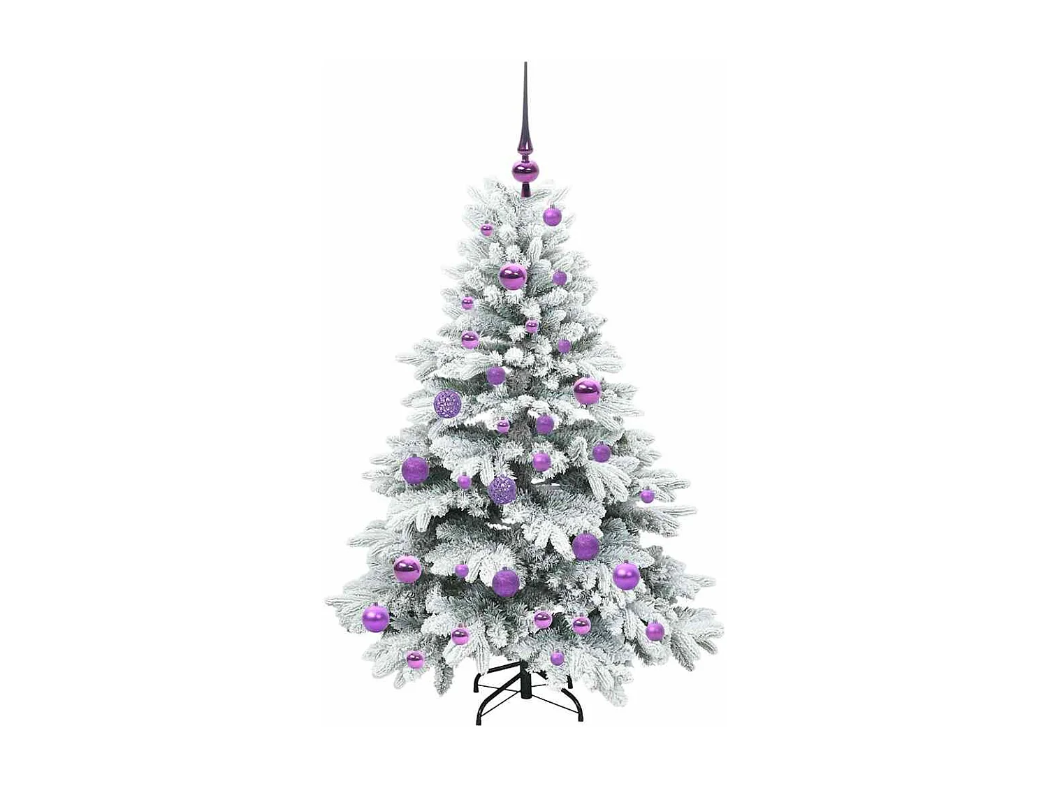 Kunstkerstboom met 150 LED's Groen 120 cm PE en PVC