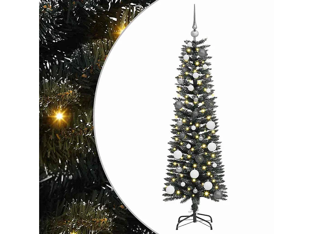 Sapin de Noël artificiel avec 150 LED Vert 43 x 43 x 150 cm