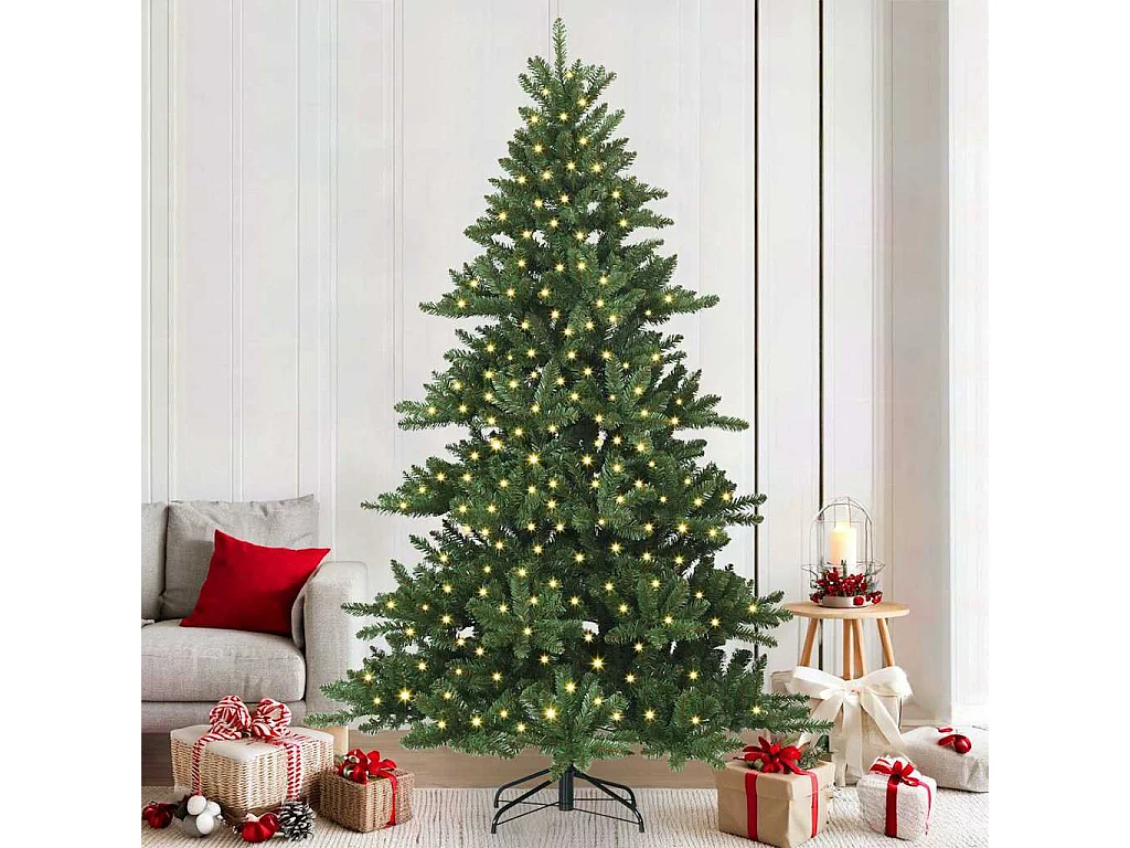 Sapin de Noël Artificiel à Branches Articulées 210 cm PVC