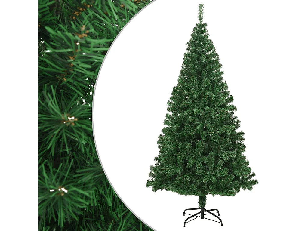 Arbre de Noël artificiel avec branches épaisses vert 240 cm PVC