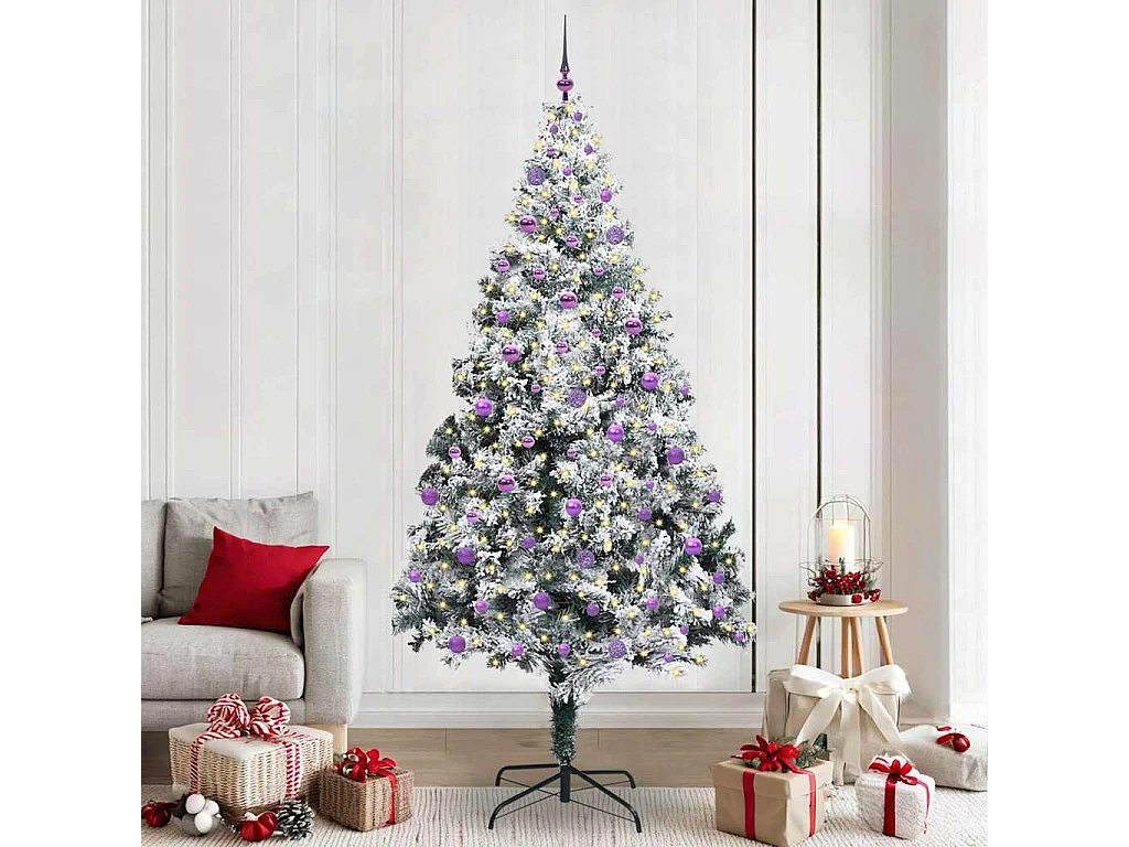 Sapin de Noël artificiel Vert 240 cm PVC, Acier et Plastique