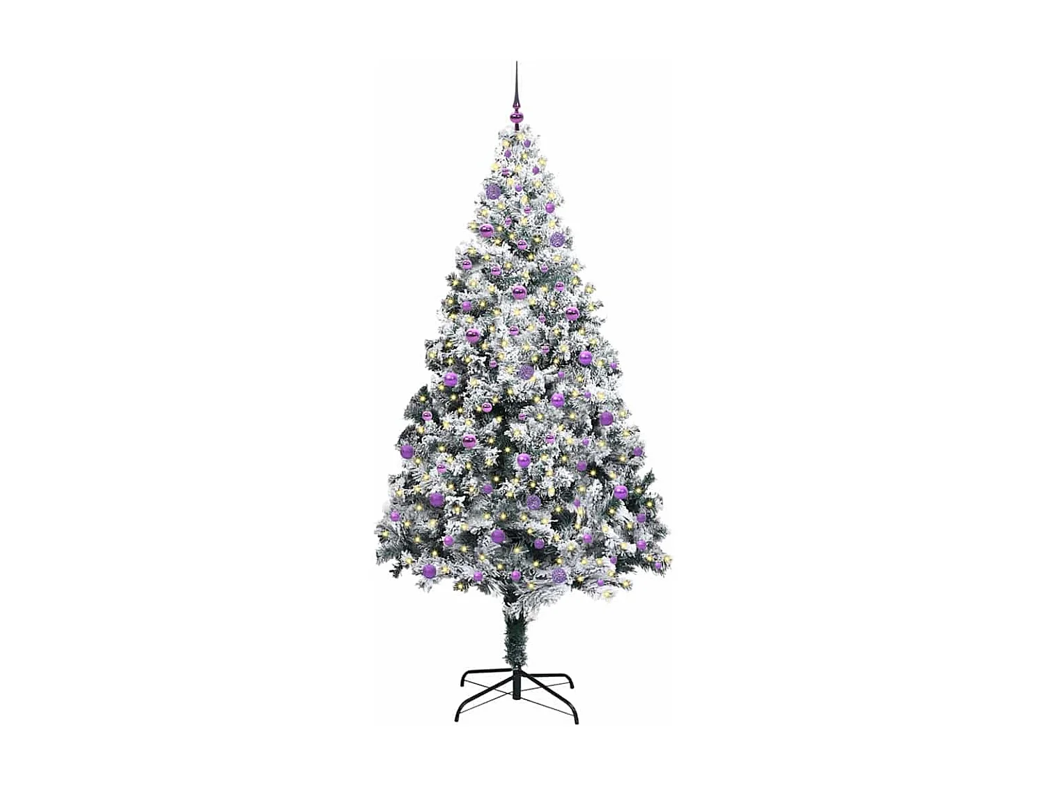 Sapin de Noël artificiel Vert 240 cm PVC, Acier et Plastique