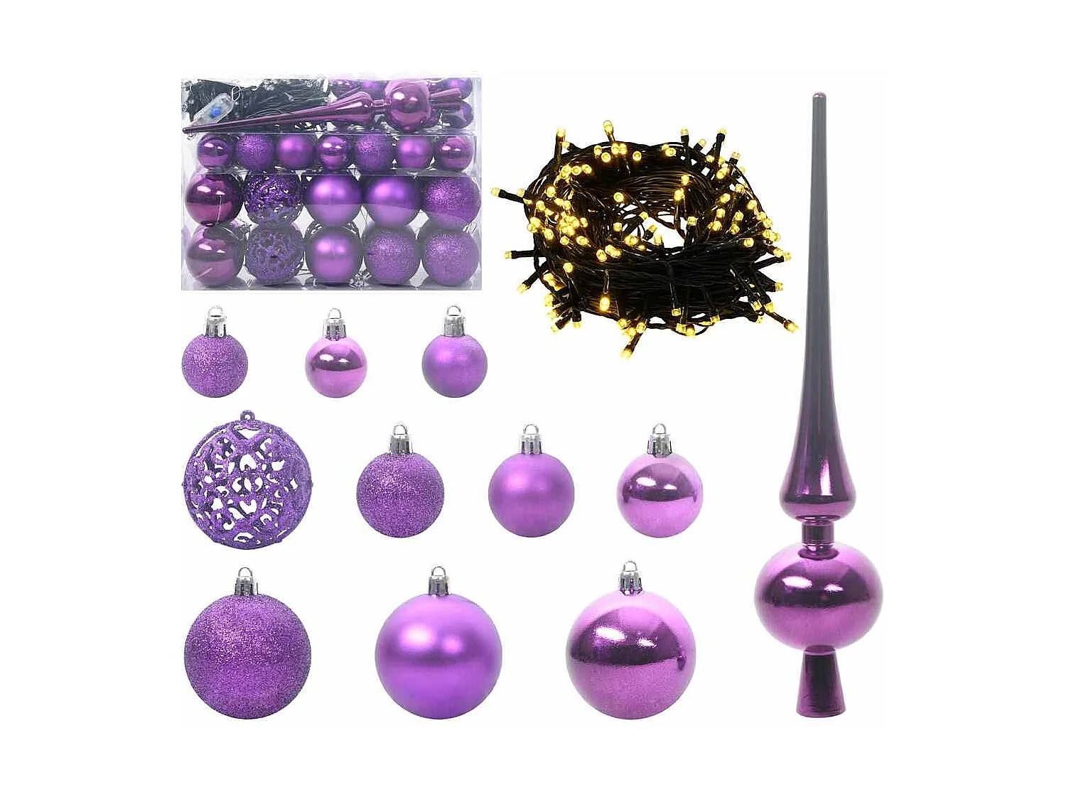 Weihnachtsbaum mit 150 LEDs mit Ständer Schwarz 120 cm PVC