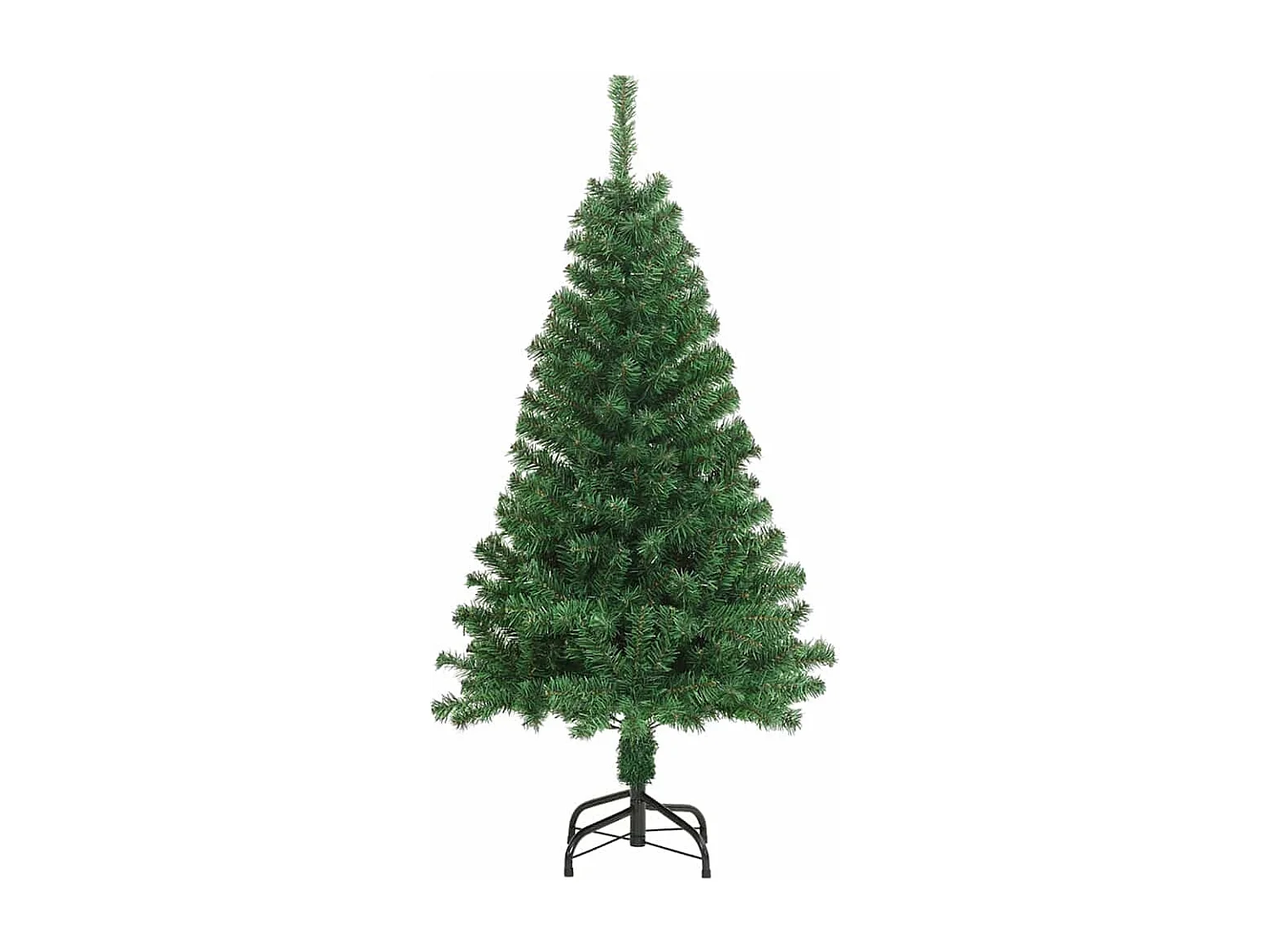 Albero di Natale artificiale verde 150 cm PVC, acciaio e plastica