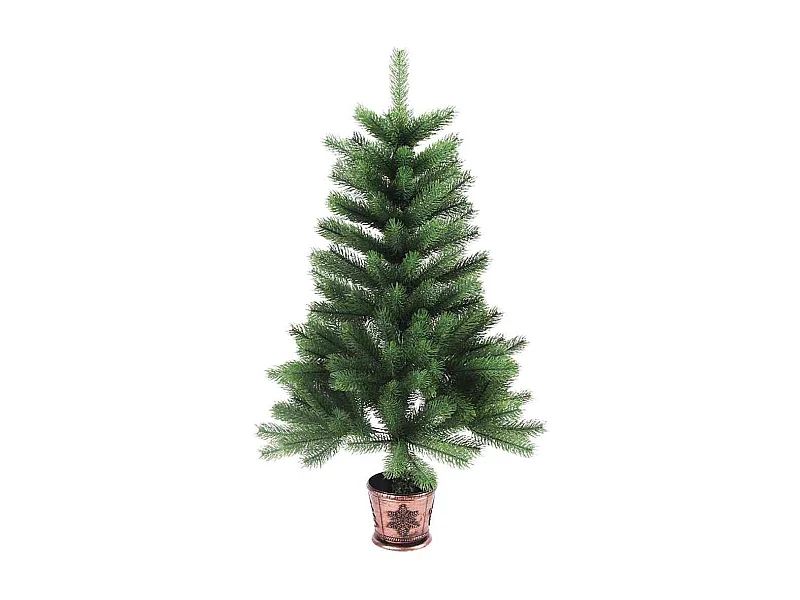 Arbre de Noël artificiel aiguilles réalistes 90 cm vert