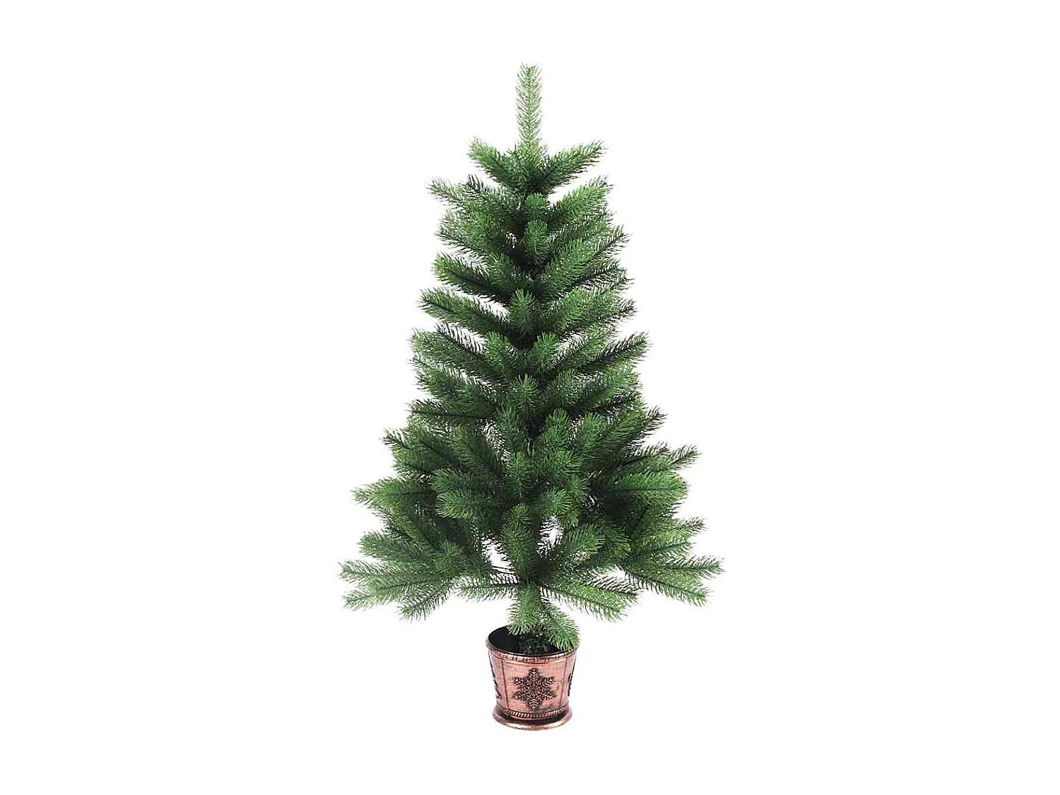 Arbre de Noël artificiel aiguilles réalistes 90 cm vert