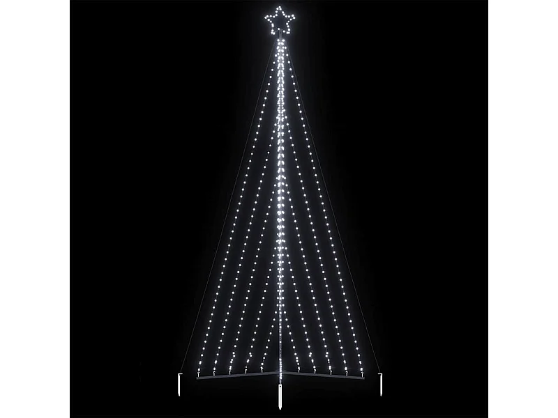 LED kerstboom 570 LED's koud wit 399 cm