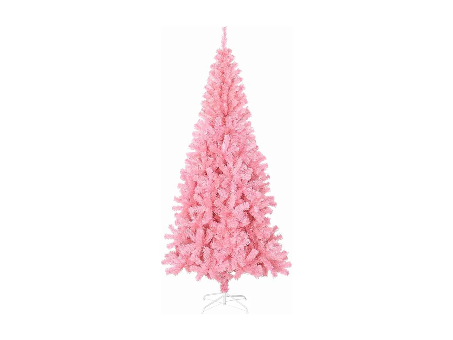 Sapin de Noël avec 300 LED avec support Rose 210 cm PVC