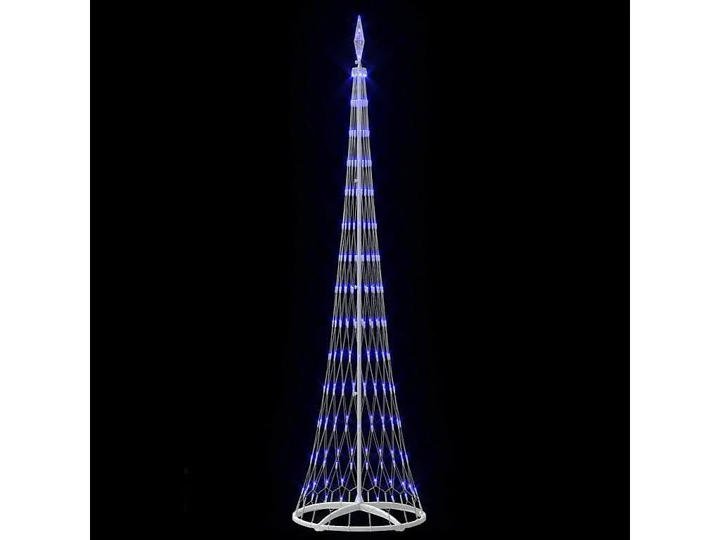 LED-kerstboom met 290 LED's Blauw 70 x 70 x 250 cm Metaal