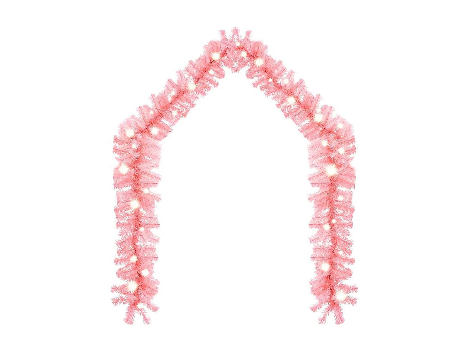 Ghirlanda natalizia con luci LED 10 m Rosa