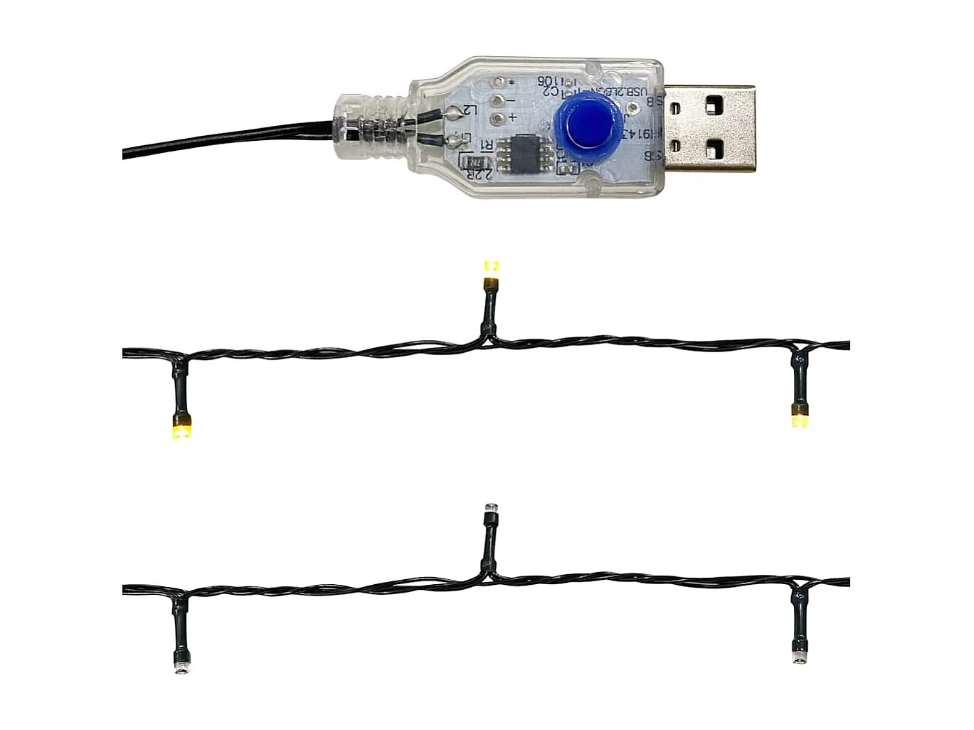 Ghirlanda natalizia con luci LED 10 m Rosa