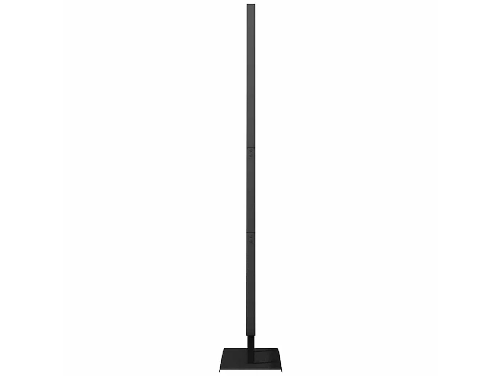 Arbre de Noël en métal avec support Noir 210 cm Acier