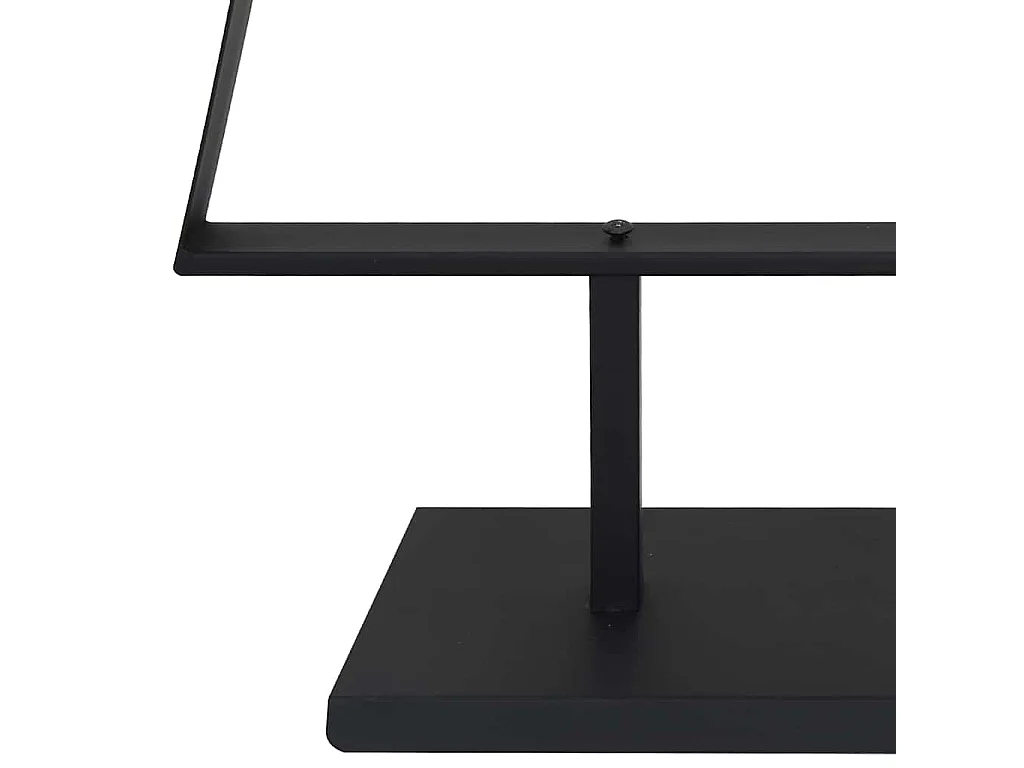 Arbre de Noël en métal avec support Noir 210 cm Acier