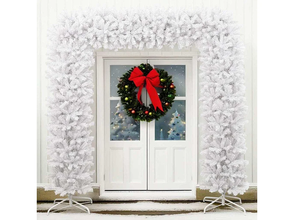 Arche d'arbre de Noël Blanc 240 cm