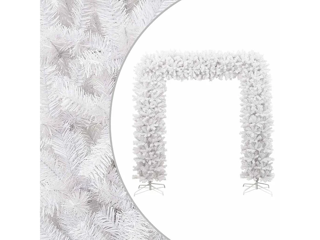 Arco per albero di Natale bianco 240 cm