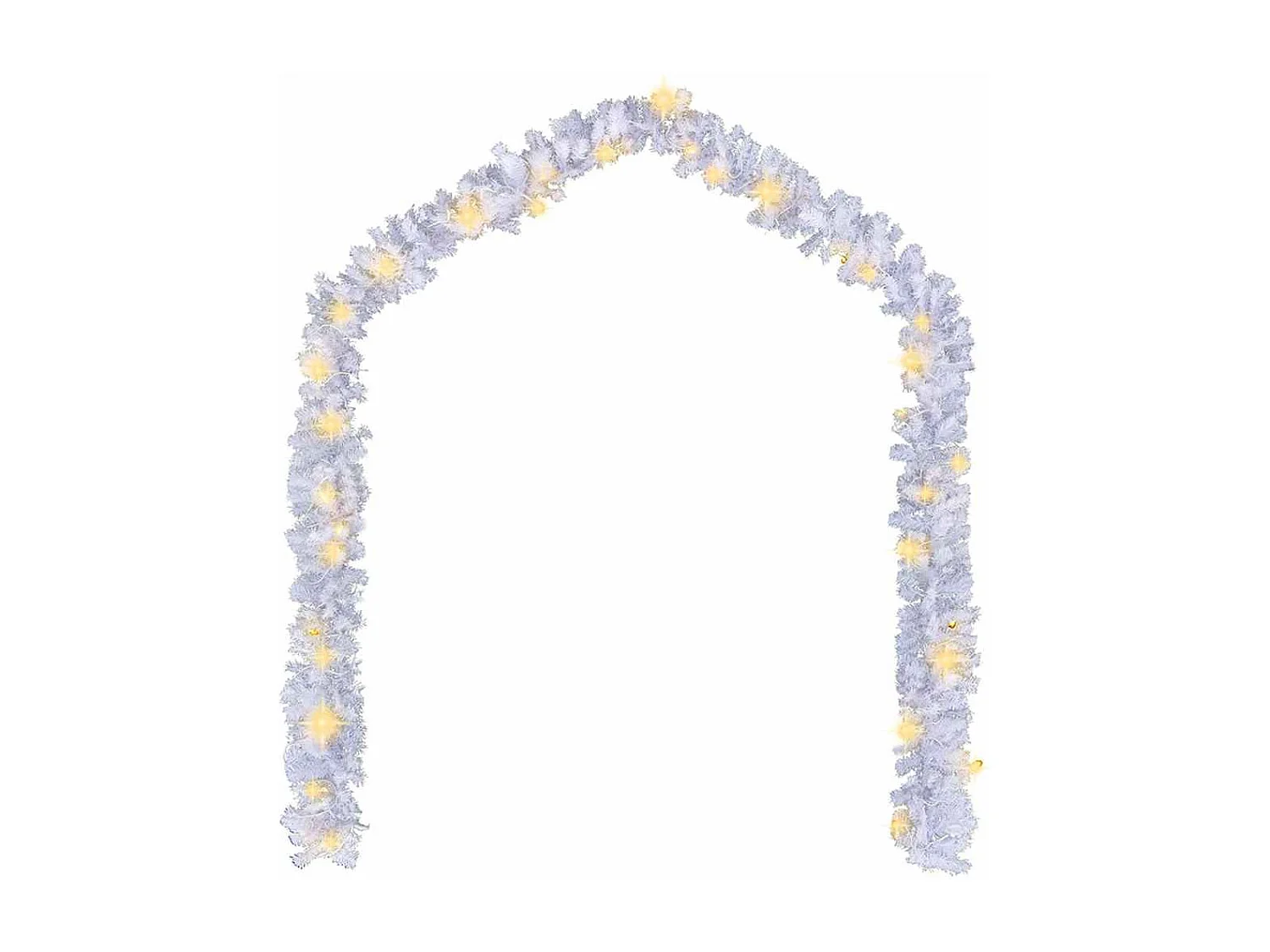 Ghirlanda natalizia con luci LED 20 m Bianco