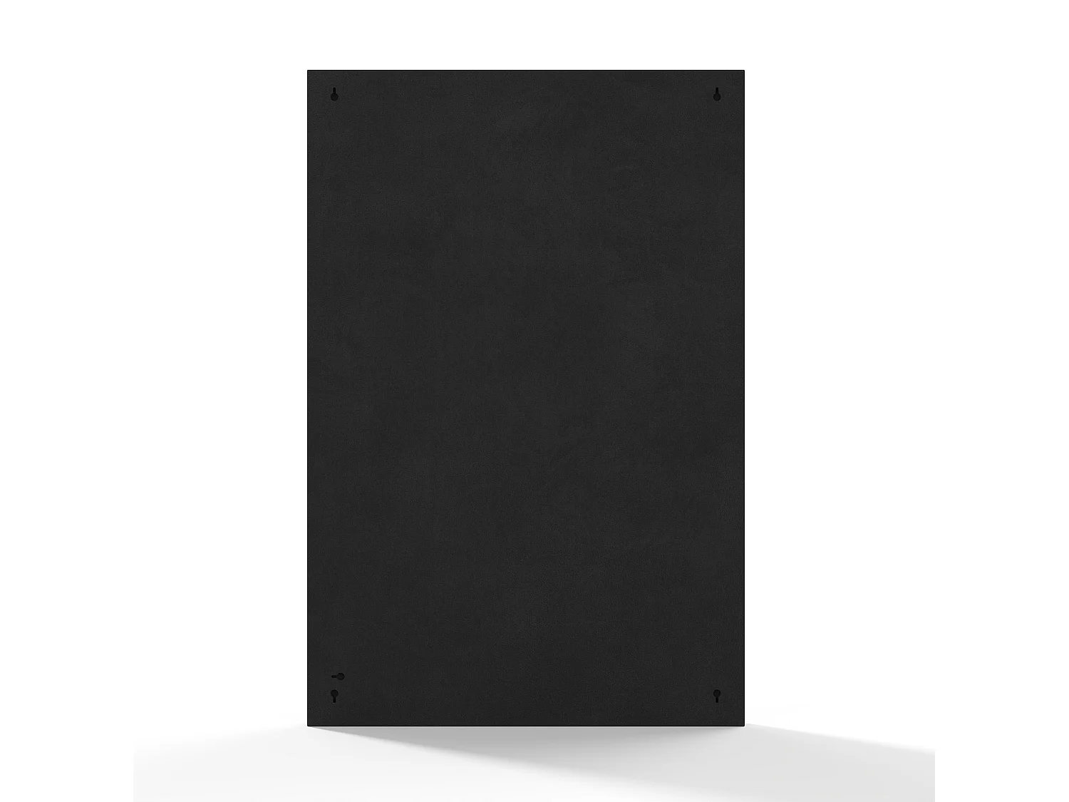 Miroir mural rectangulaire en métal - L. 80 x H. 120 cm - Chromé - BORAYA